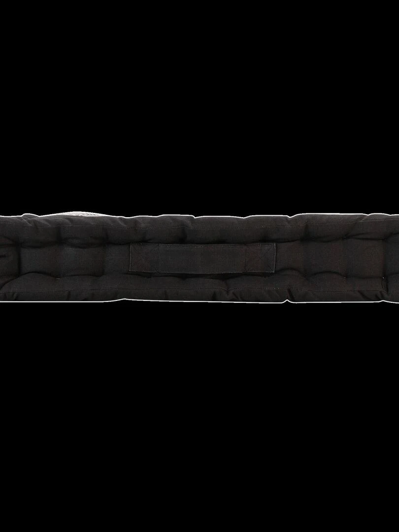 Coussin de sol coton 60 x 60 cm Ethno palm Noir