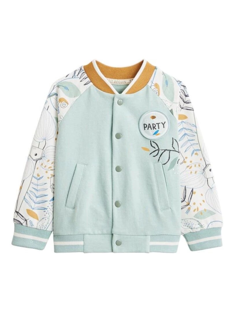 Veste teddy bébé Garden Party Vert