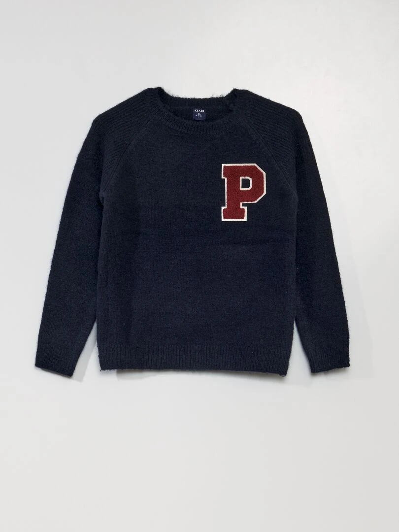 Pull en maille Bleu
