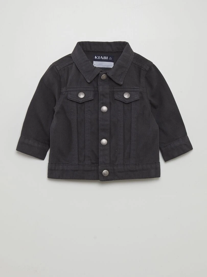 Veste en jean épaisse Noir