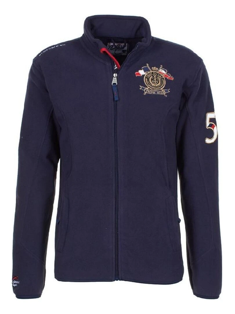 Blouson polaire homme CAUBIN VENT DU CAP Bleu marine