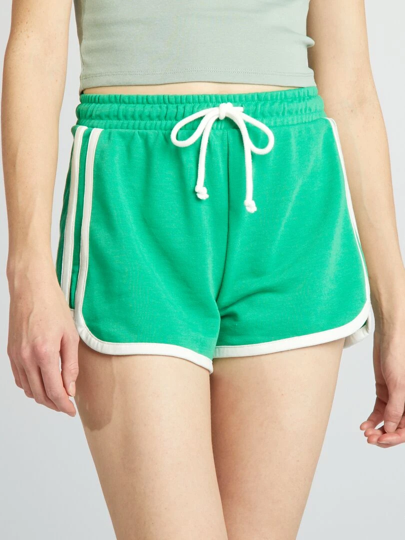 Short américain en molleton Vert