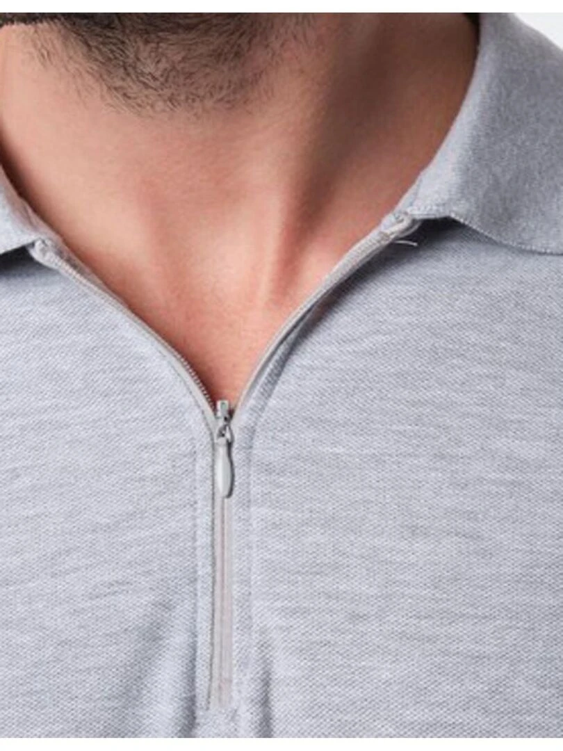Polo manches courtes Kebello   Gris