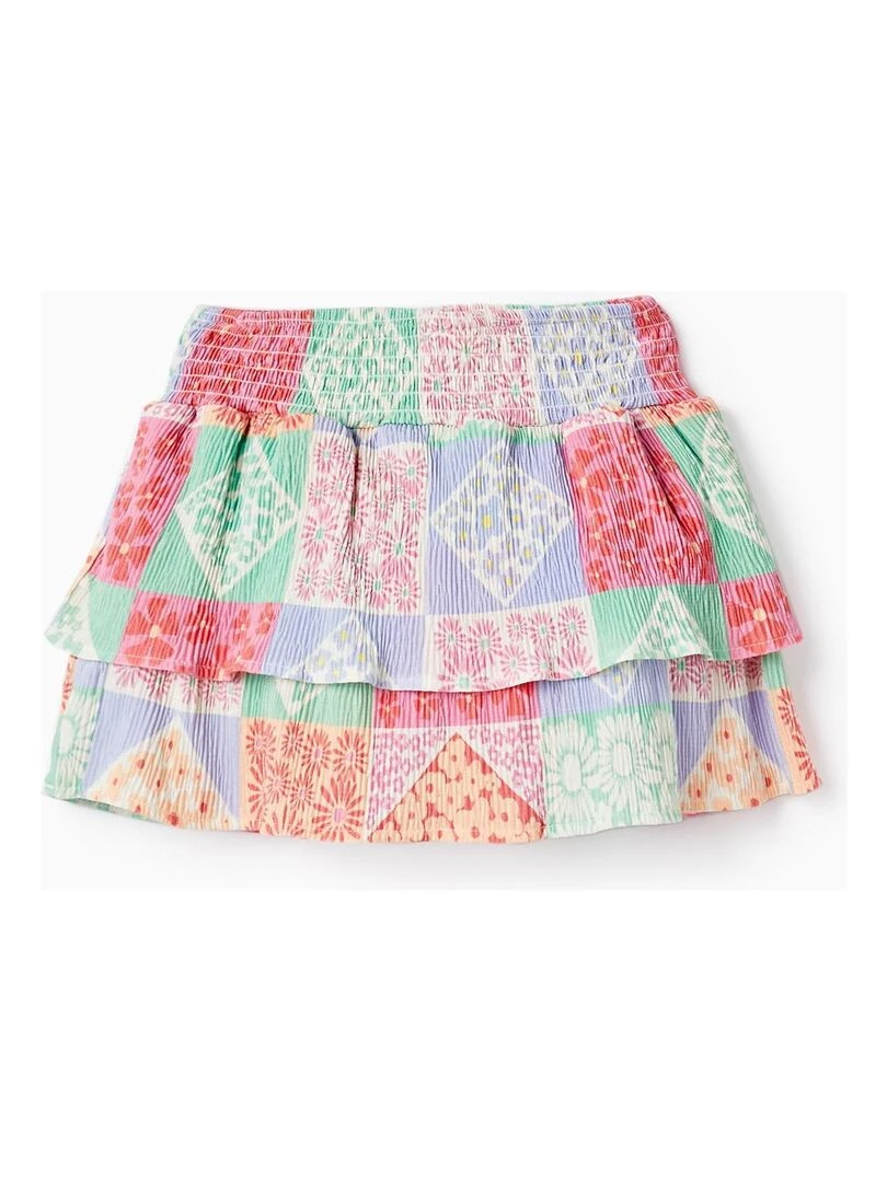 Shorts Jupe avec Motif Floral pour Fille THE WAVE TRIBE Blanc