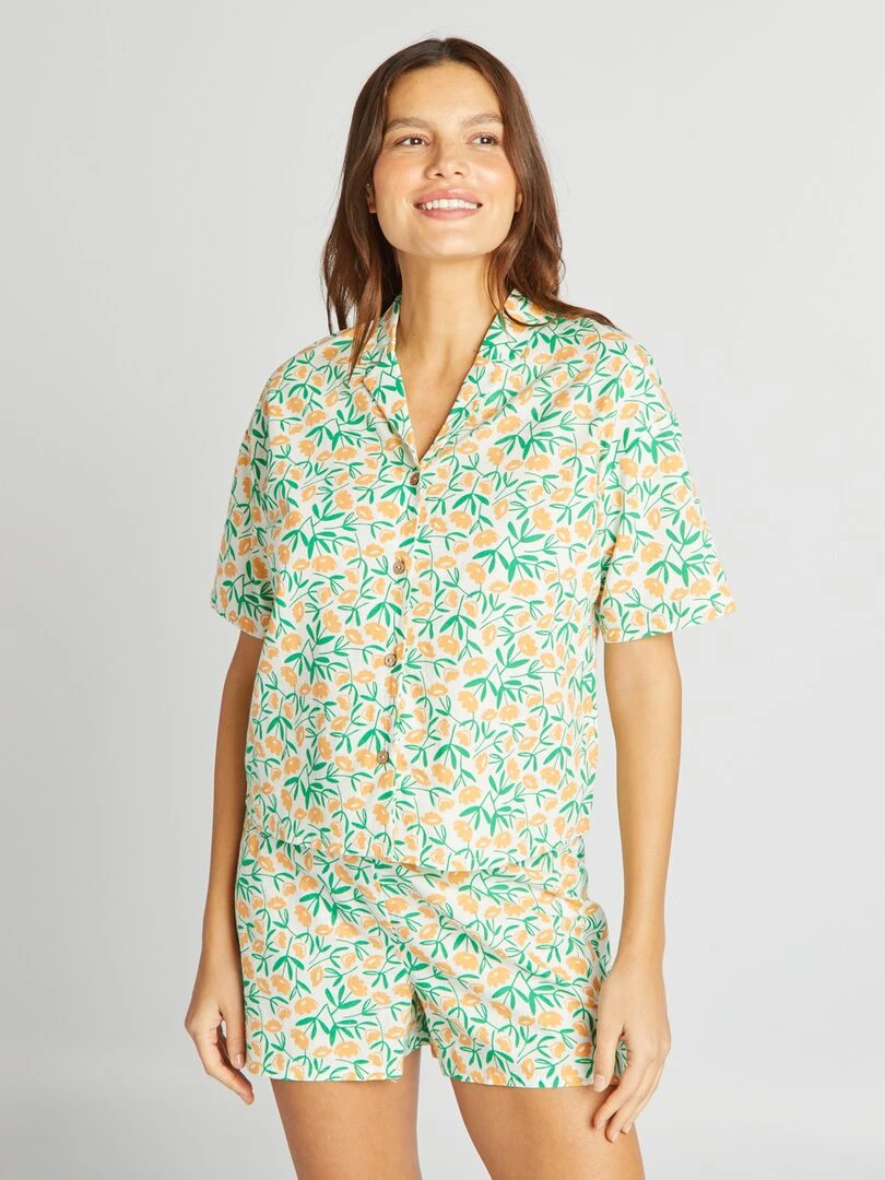 Ensemble de pyjama imprimé Blanc