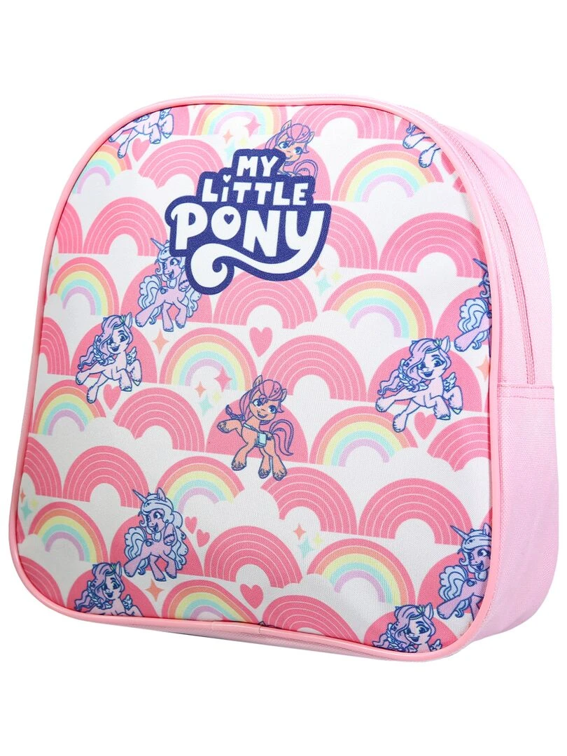 BAGTROTTER Sac à dos gouter 24 cm maternelle My Little Pony Arc en ciel Rose Rose