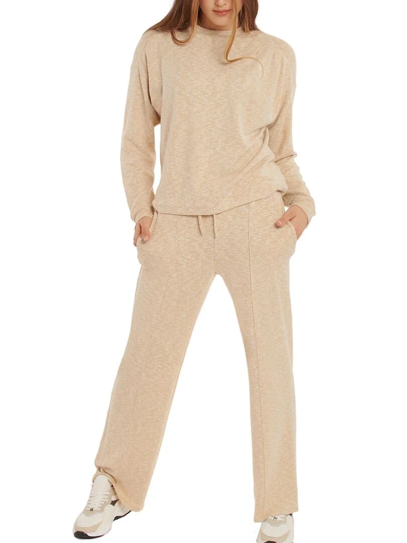 Top manches longues Isadora   Beige