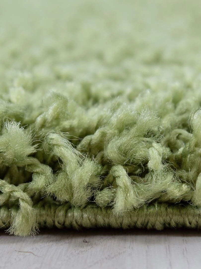 Tapis shaggy UNI C OEKO TEX®   Vert