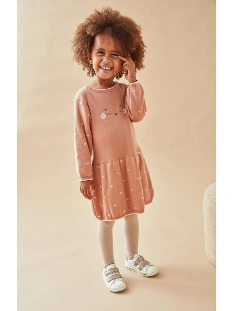 Robe chat tricot foncé Noukie's Rose