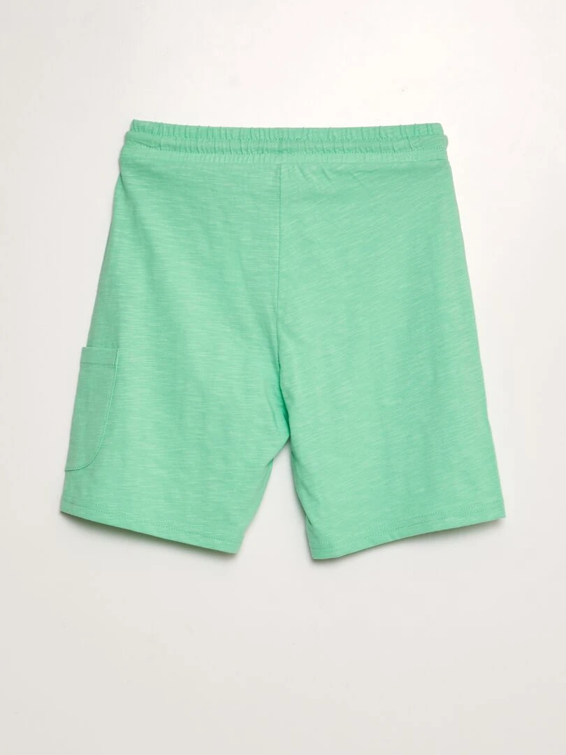 Short léger chiné   Vert