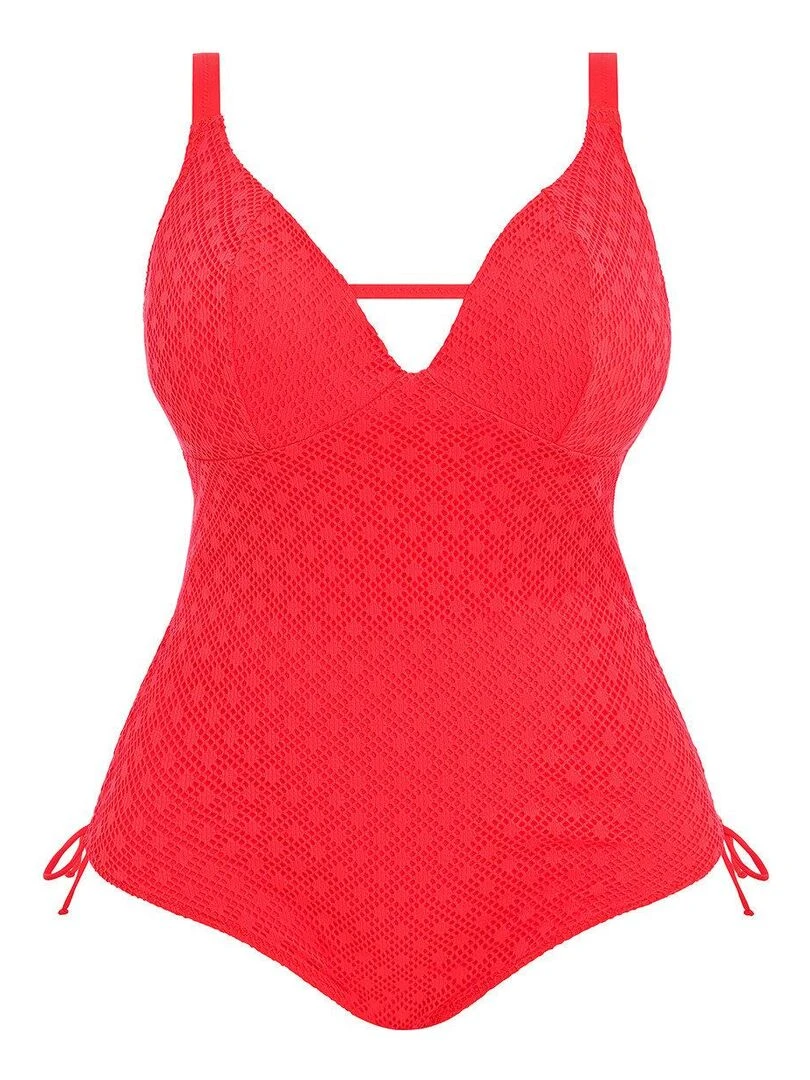 Maillot 1 pièce grande taille sans armatures Bazaruto   Rouge