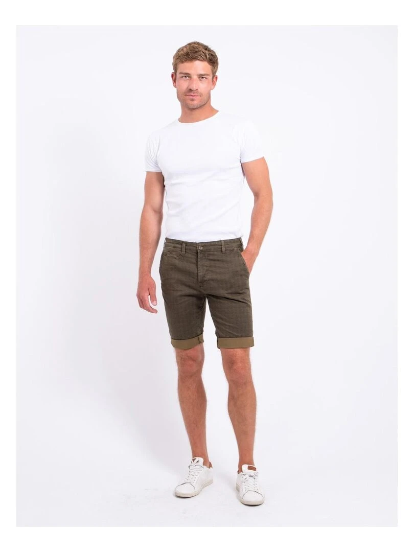 Bermuda chino motifs BOLSOU   Kaki