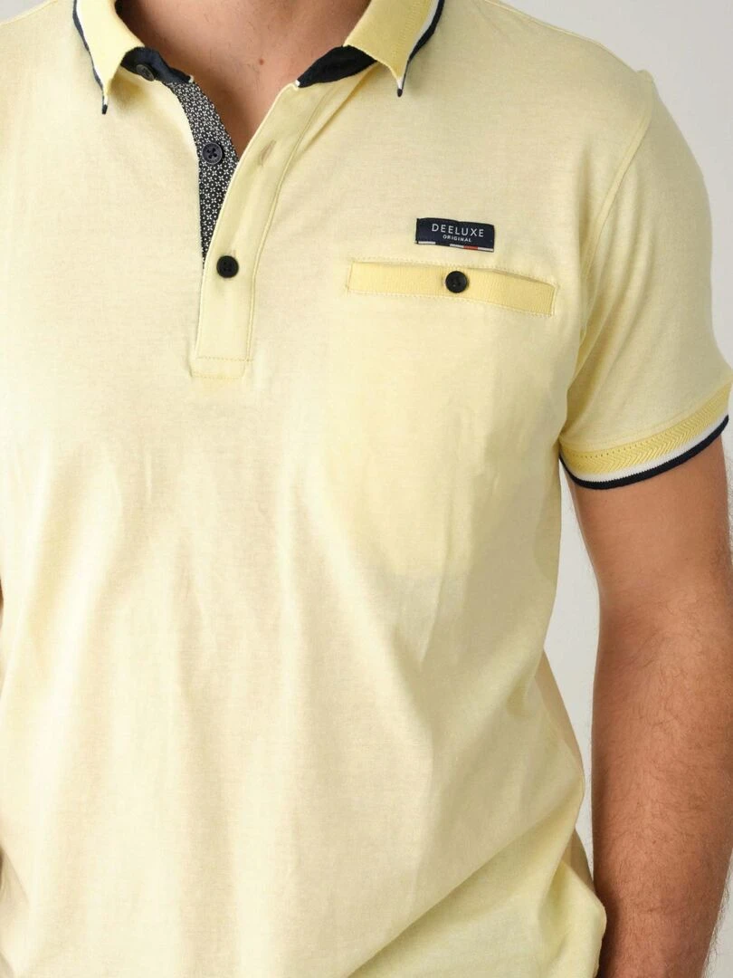 Polo en jersey pour homme 'Deeluxe'   Jaune clair