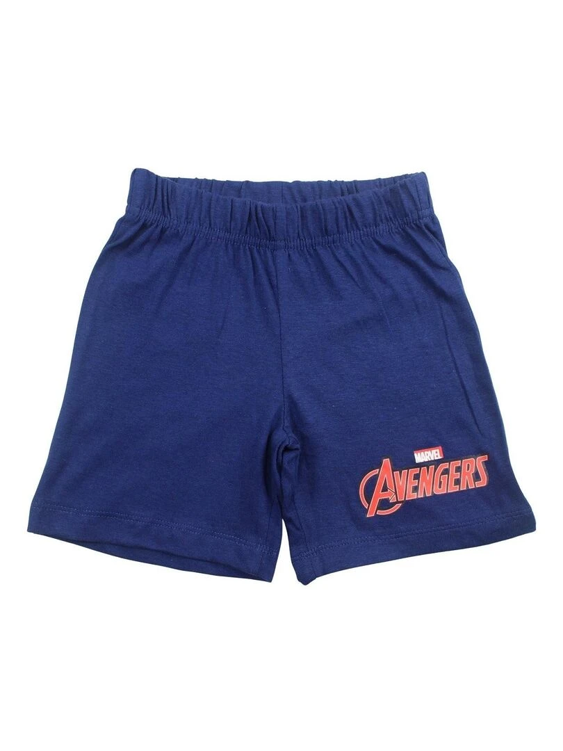 Avengers   Ensemble T shirt short garçon Imprimé Avengers   Bleu marine
