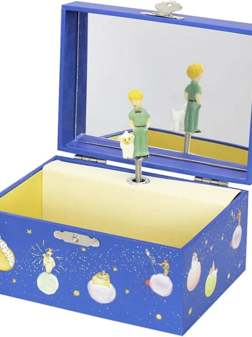 Boîte à bijoux musicale phosphorescente Le Petit Prince Bleu
