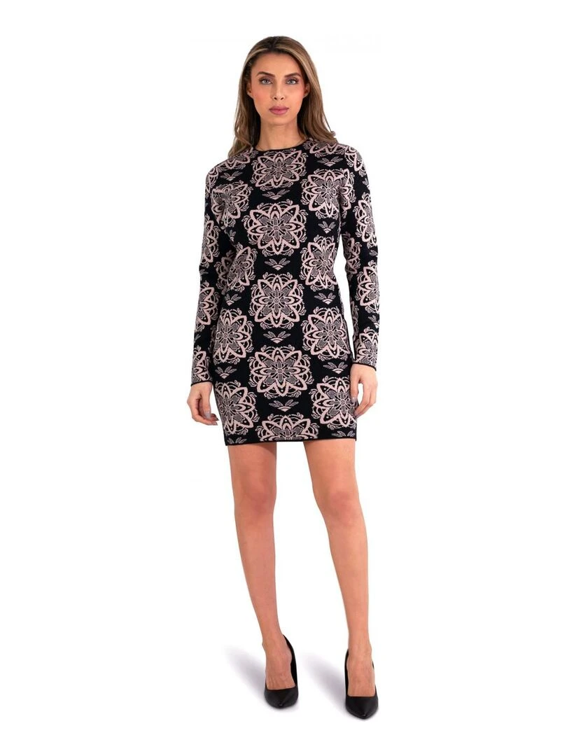 Robe Pull à motifs Kebello Rose