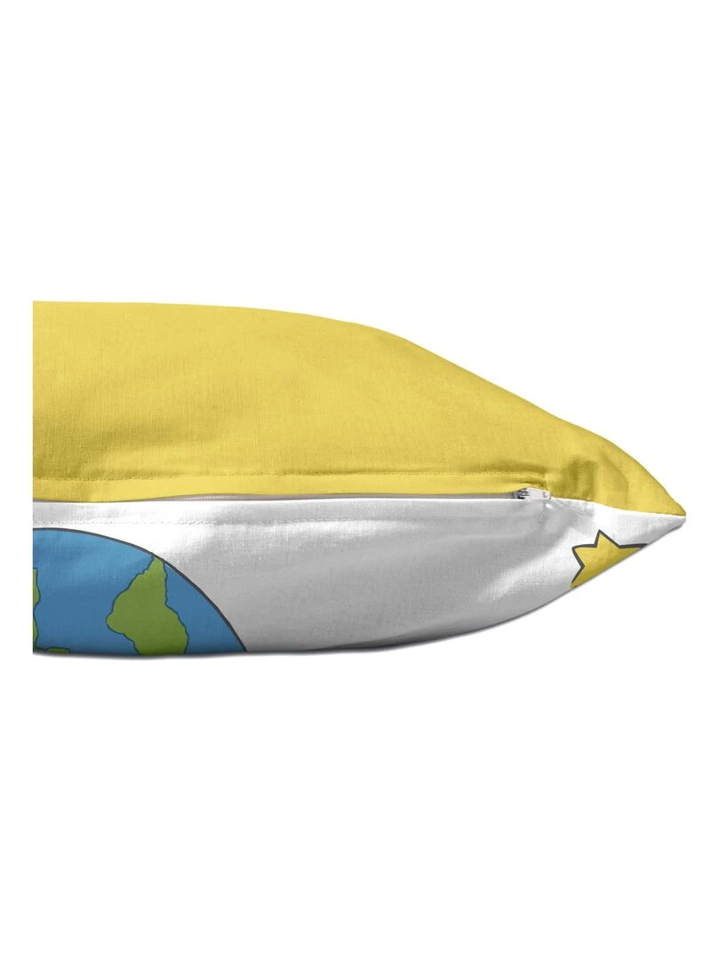 Housse de coussin Migration "Happyfriday"   Blanc