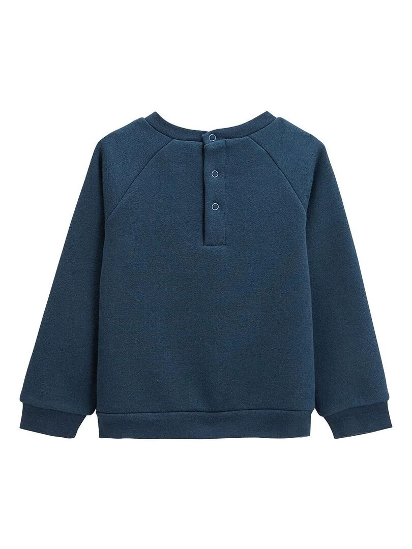 Sweat shirt bébé en molleton Misscerise Bleu