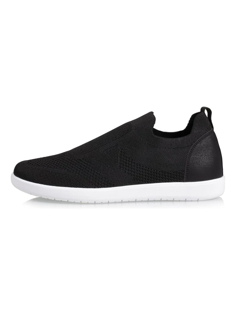 Baskets Confort Femme Slip on Noir   Noir