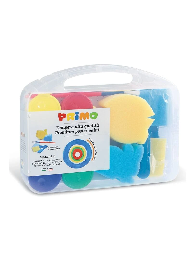 Mallette de peinture gouache 6 couleurs et accessoires N/A