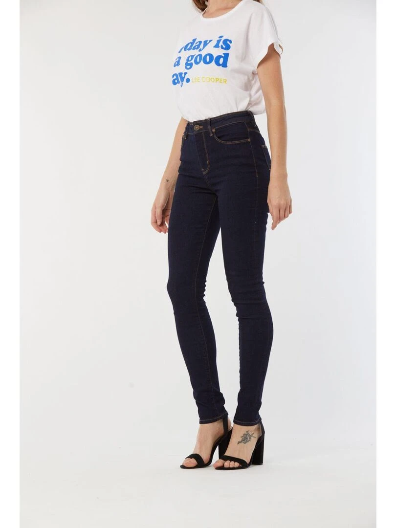 Lee Cooper   Jean coton skinny LC115   Bleu