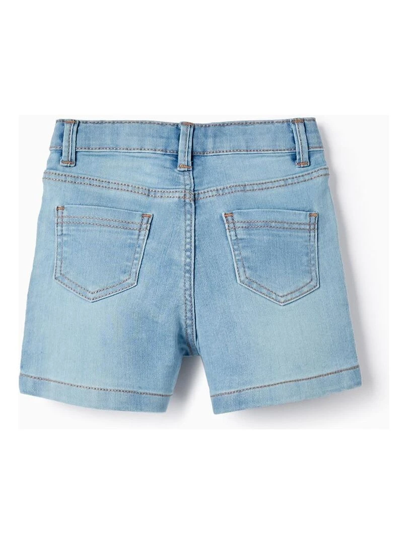 Shorts en jean pour bébé fille THE WAVE TRIBE Bleu clair