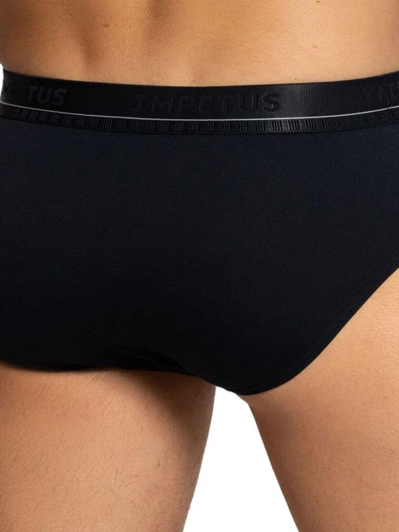 Pack de 2 slips uni et à petit pois en coton Coco   Bleu