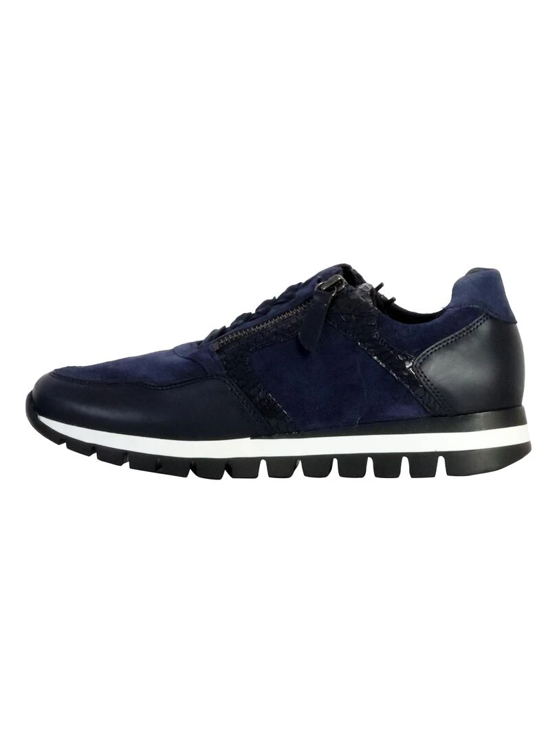 Basket Basse Cuir Gabor Dream Snake Bleu