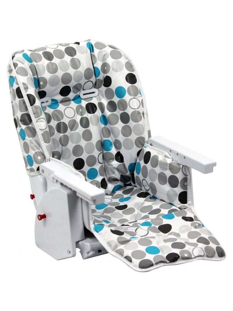 Housse d'assise pour chaise haute bébé enfant gamme Ptit Monsieur Bébé Bleu