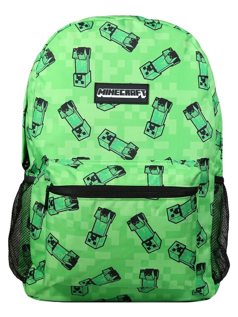 BAGTROTTER Sac à dos 1 compartiment Minecraft Jeu Vidéo Vert Vert