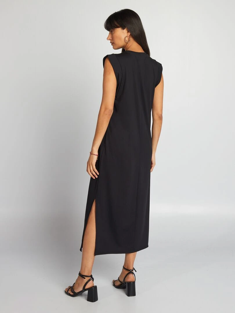 Robe t shirt midi noir