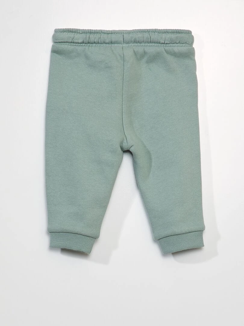 Pantalon jogging avec poche kangourou   Vert jade