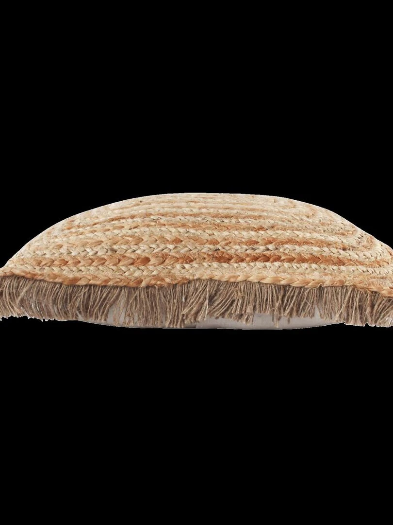 Coussin en jute bohème Beige
