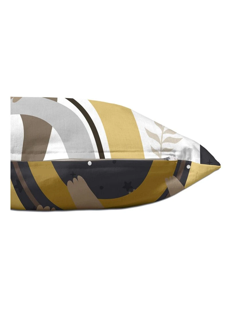 Housse de coussin Sleepy sloth "Happyfriday"   Blanc