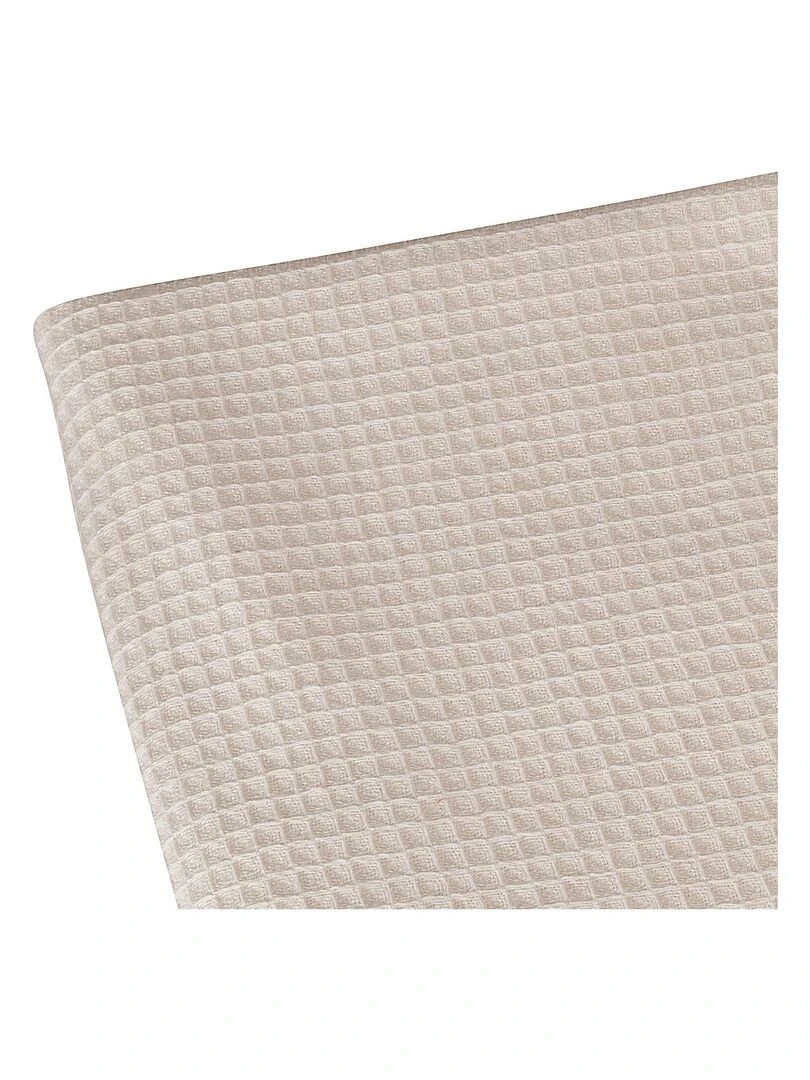Plaid en nid d'abeille Beige