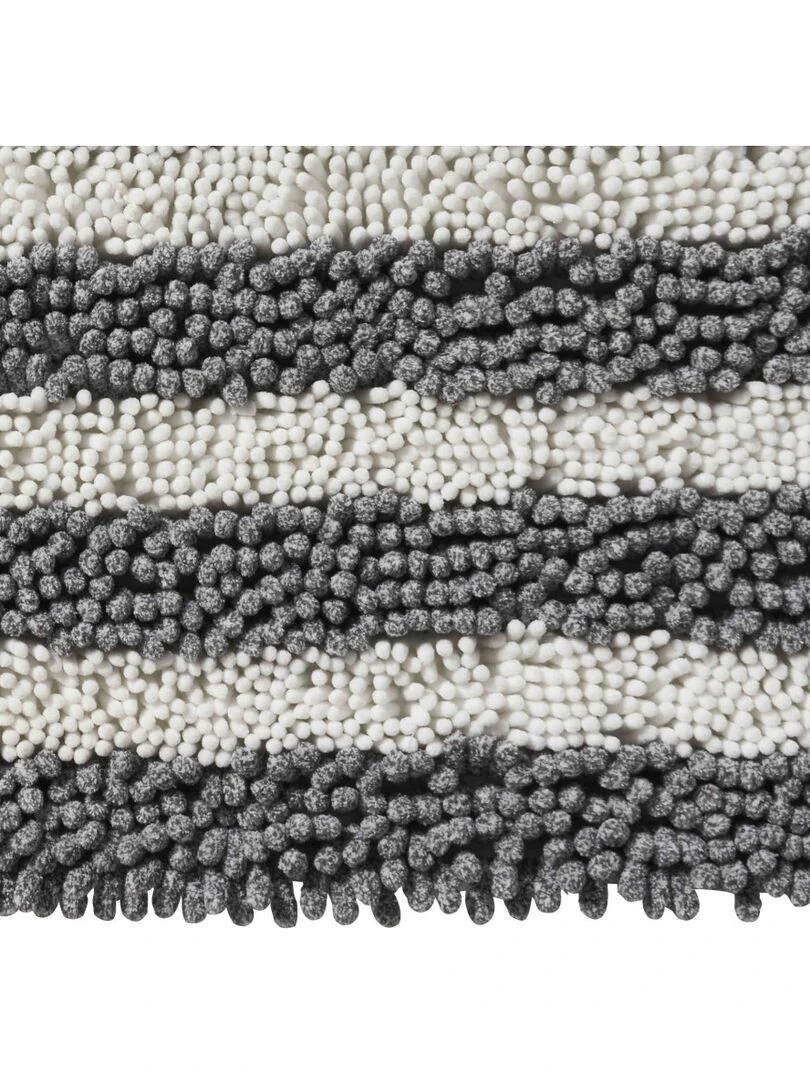 Guy Levasseur   Tapis de bain en polyester fantaisie gris   Gris