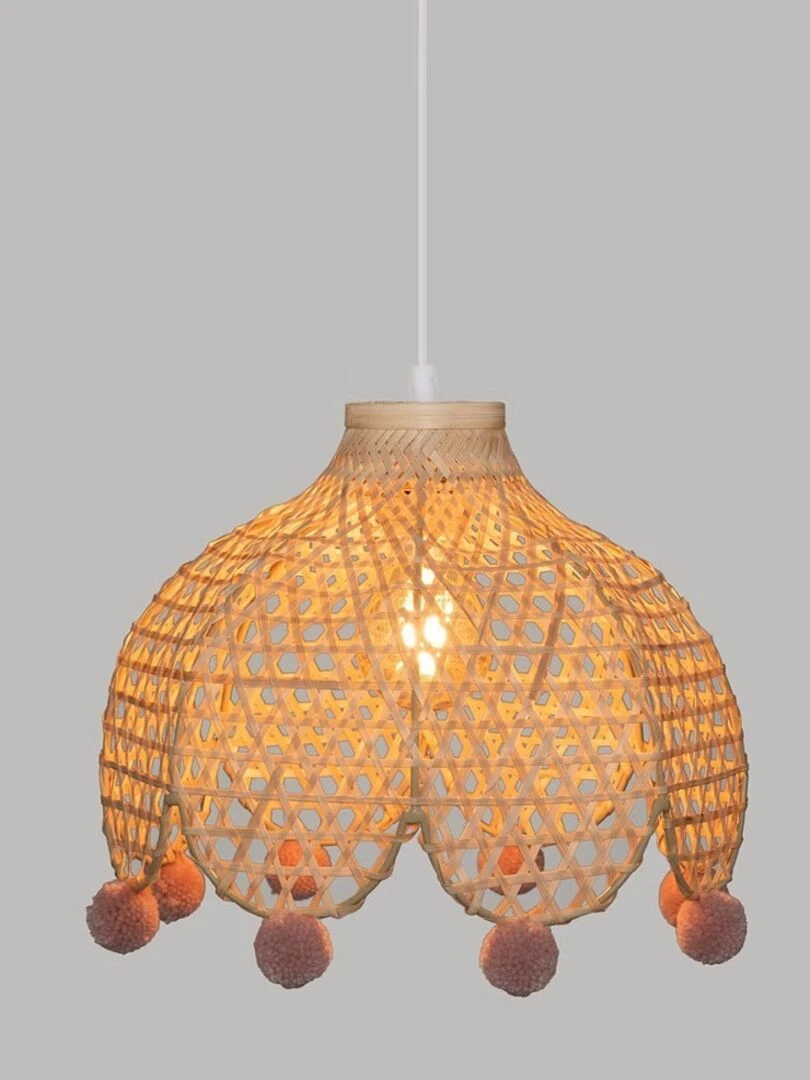 Suspension bambou campagne D28 Beige