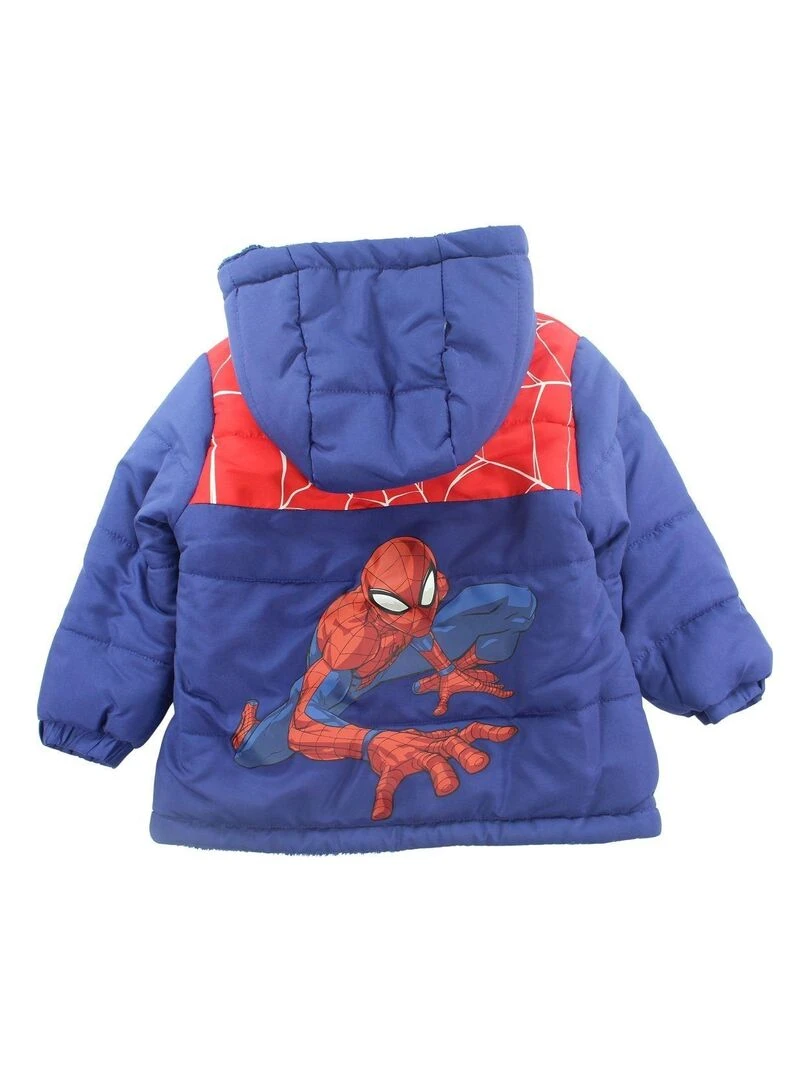 Disney Parka garçon imprimé Spiderman Bleu marine