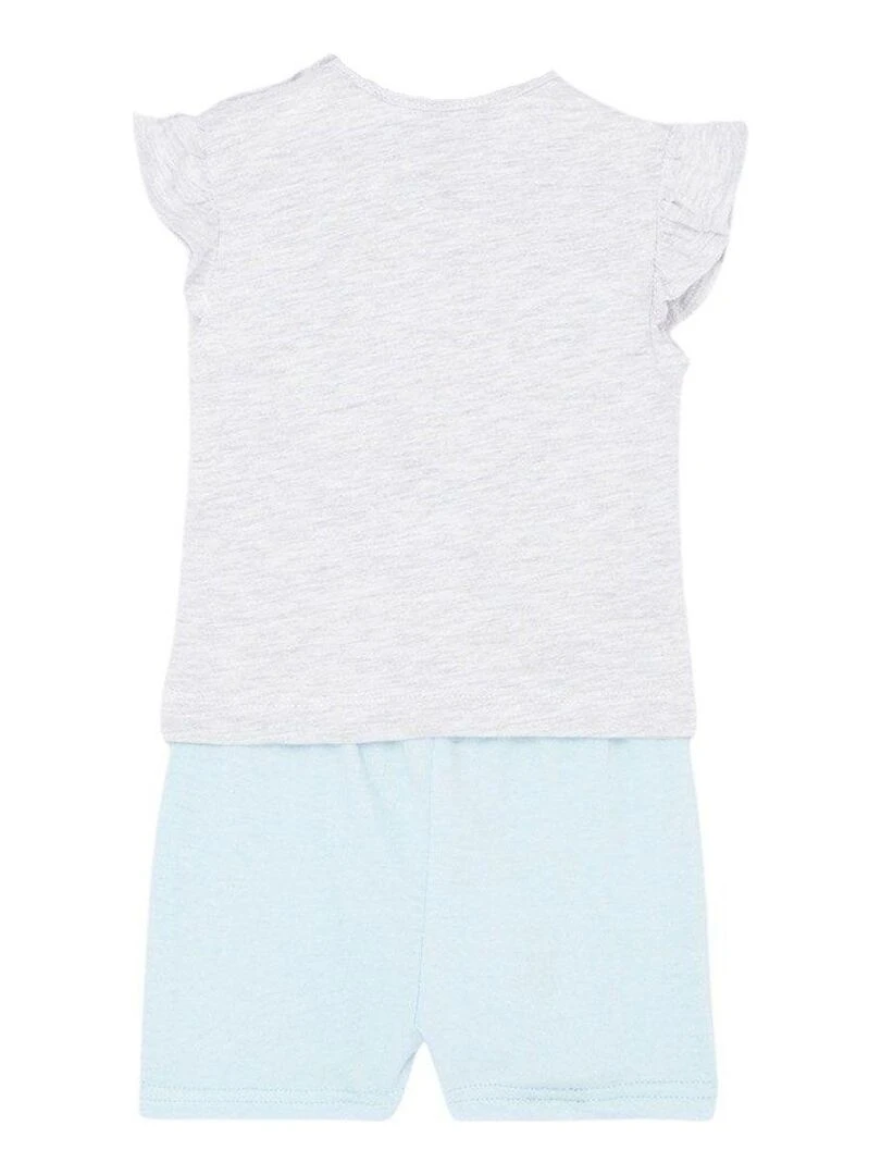 Disney Ensemble T shirt short bébé fille Imprimé Minnie Gris