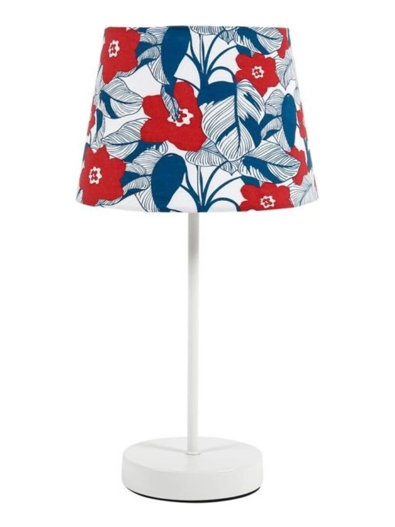 Lampe pied métal Hippie blanc rouge Rouge