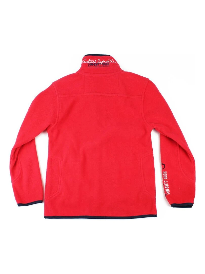 Blouson polaire garçon ECOPA VENT DU CAP Rouge