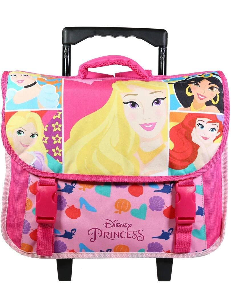 BAGTROTTER Cartable à roulettes 38 cm Princesses Rose Rose