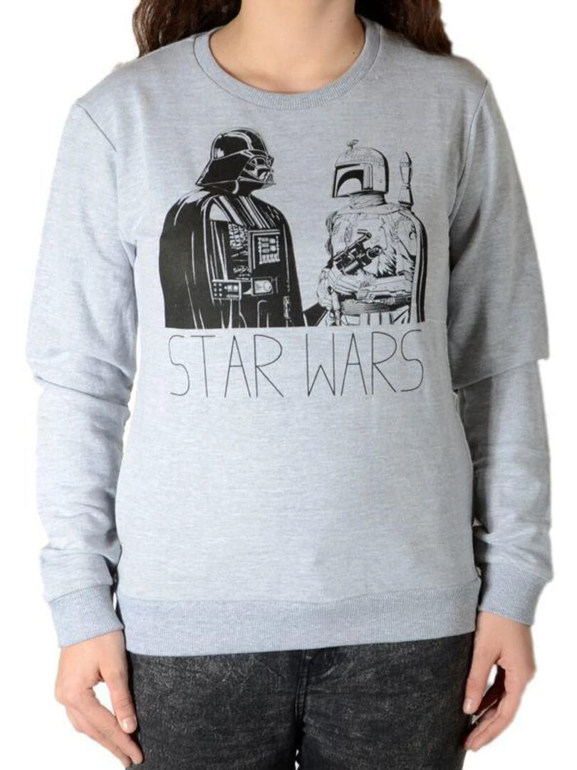 Sweat Little Eleven Paris Getluke FL Mixte Garçon Fille Gris Chiné Gris