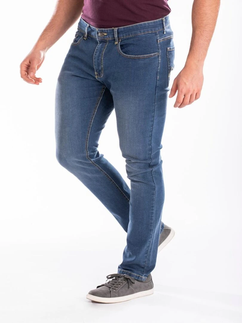 Jeans RL80 Fibreflex® brossé coupe droite ajustée 'Rica Lewis'   Bleu