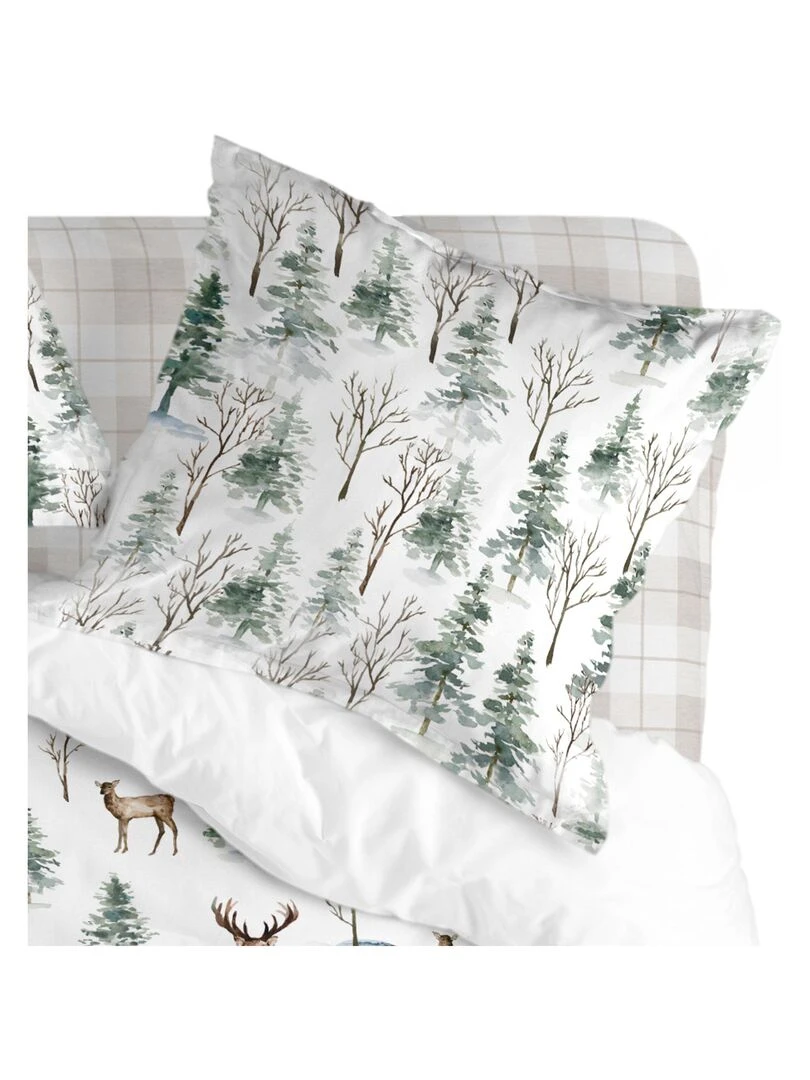 Taie d'oreiller Mystical winter "Happyfriday"   Blanc