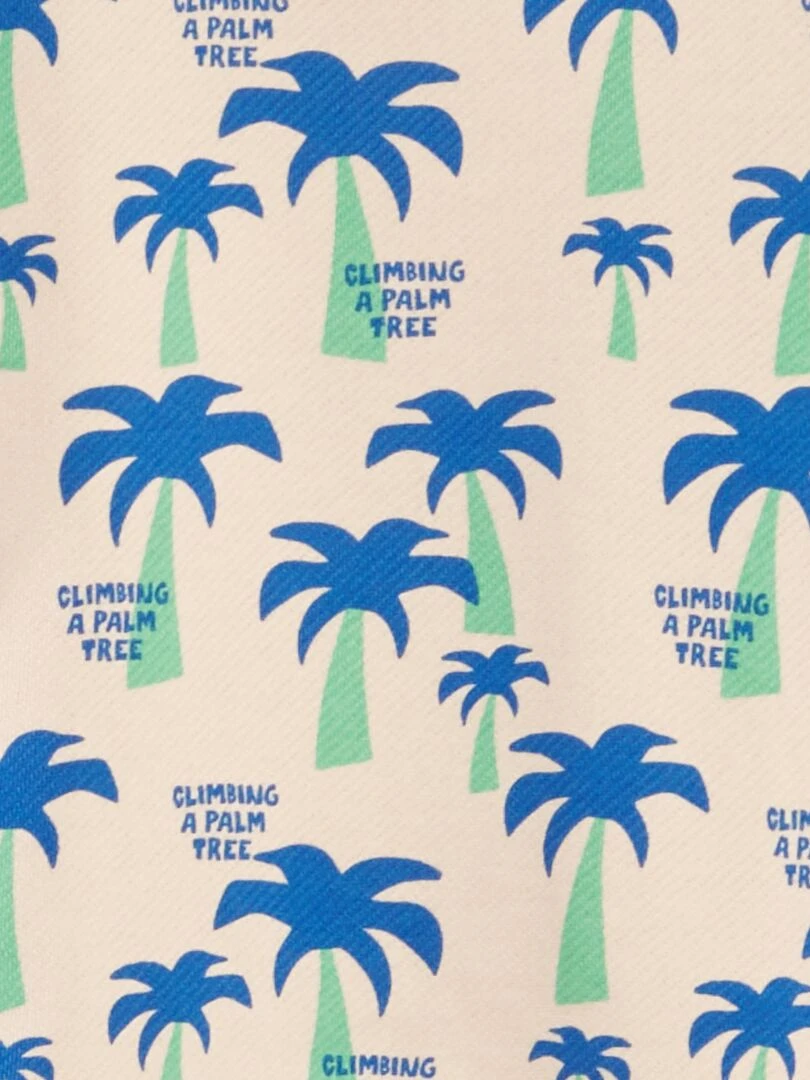 Sweat imprimé en french terry   Beige