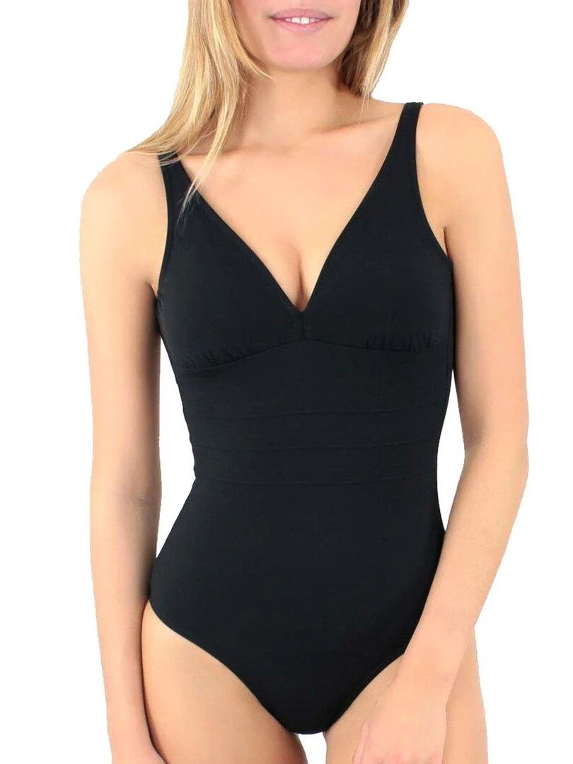Maillot de bain une pièce sans armatures Addict Bonnets C à E Noir