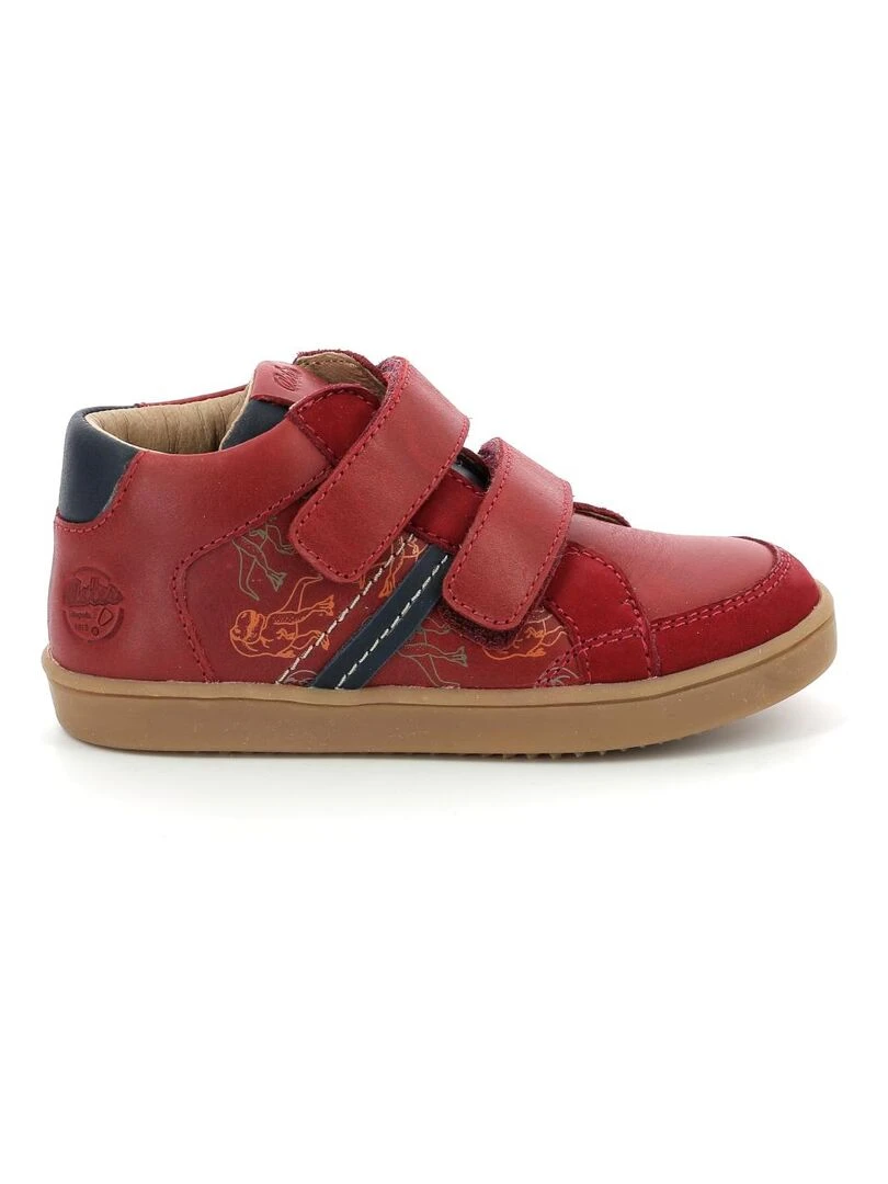 Sneakers hautes Cuir Woutainkro Rouge