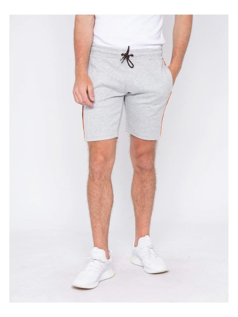 Bermuda molleton BALIROS Gris clair