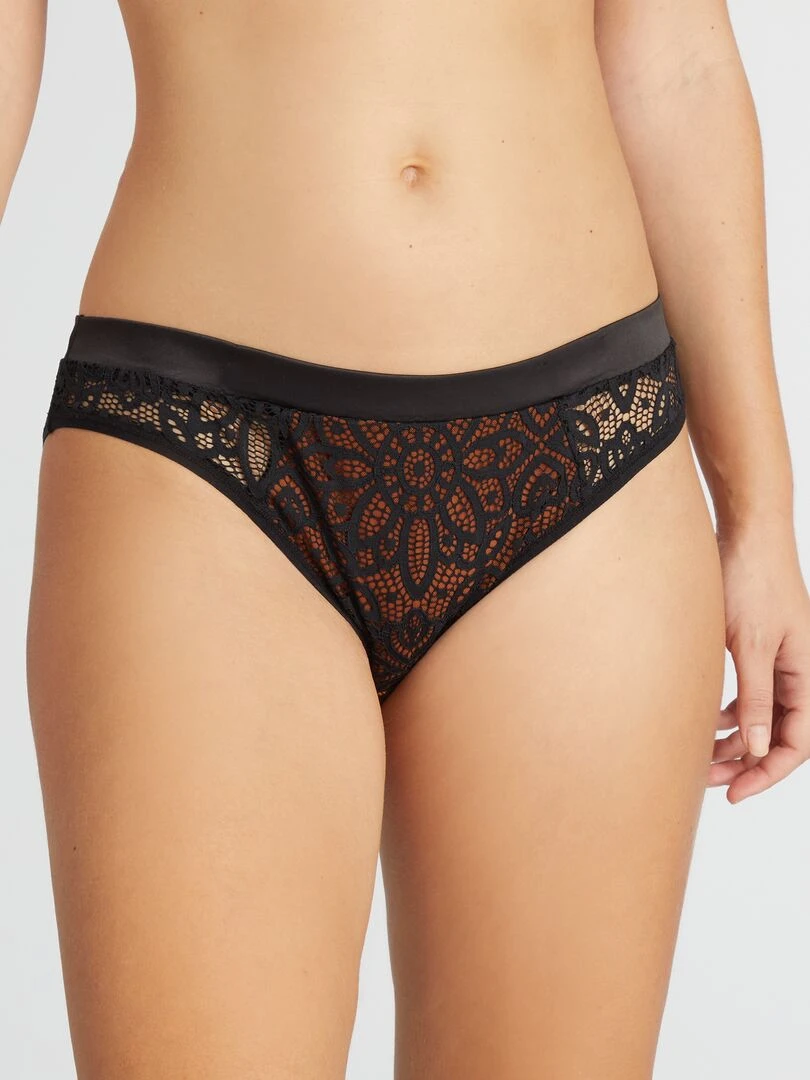Culotte en dentelle 'Envie de Lingerie'   Noir